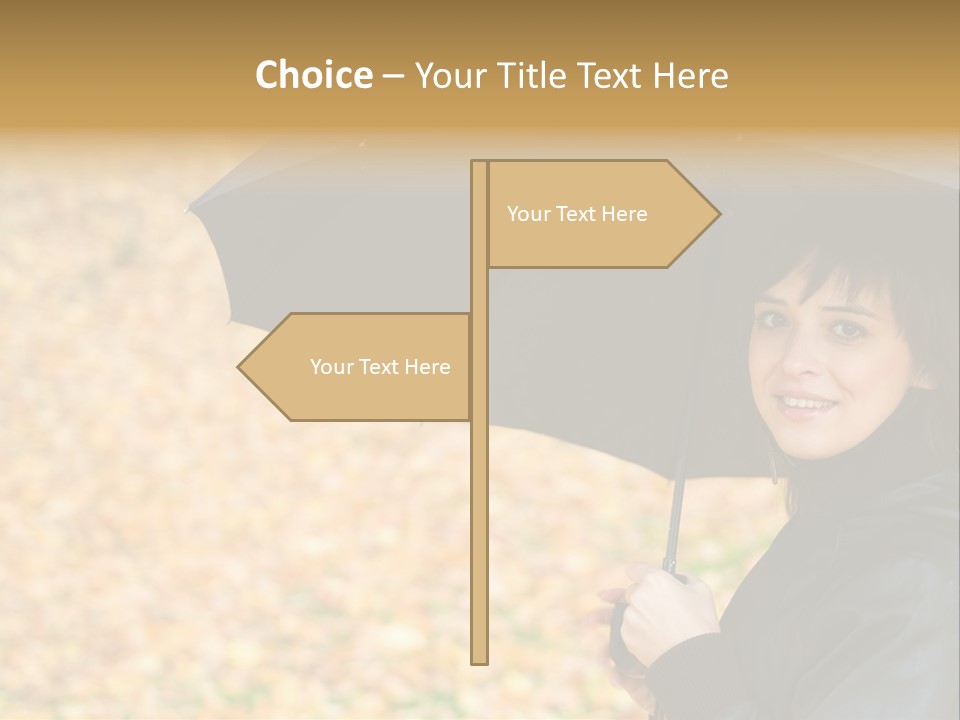 Friendly Caucasian Leaves PowerPoint Template