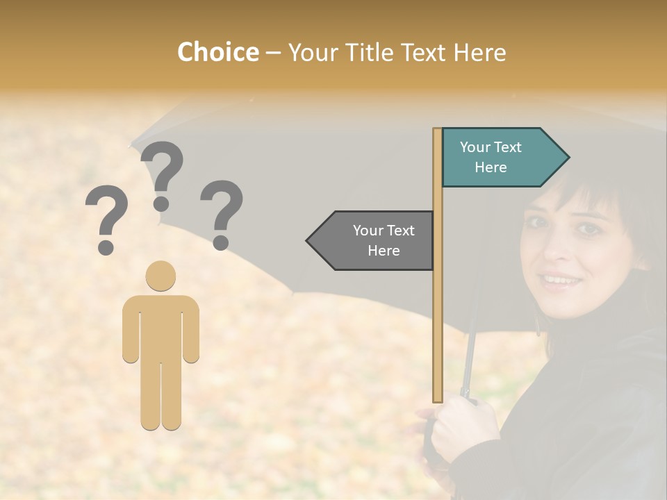 Friendly Caucasian Leaves PowerPoint Template