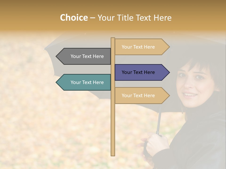 Friendly Caucasian Leaves PowerPoint Template