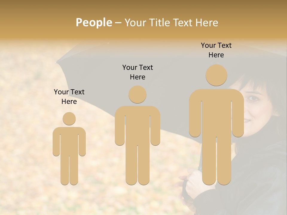 Friendly Caucasian Leaves PowerPoint Template