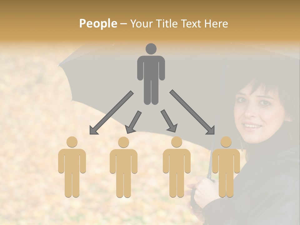 Friendly Caucasian Leaves PowerPoint Template