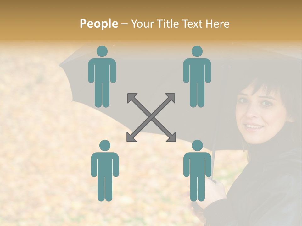 Friendly Caucasian Leaves PowerPoint Template