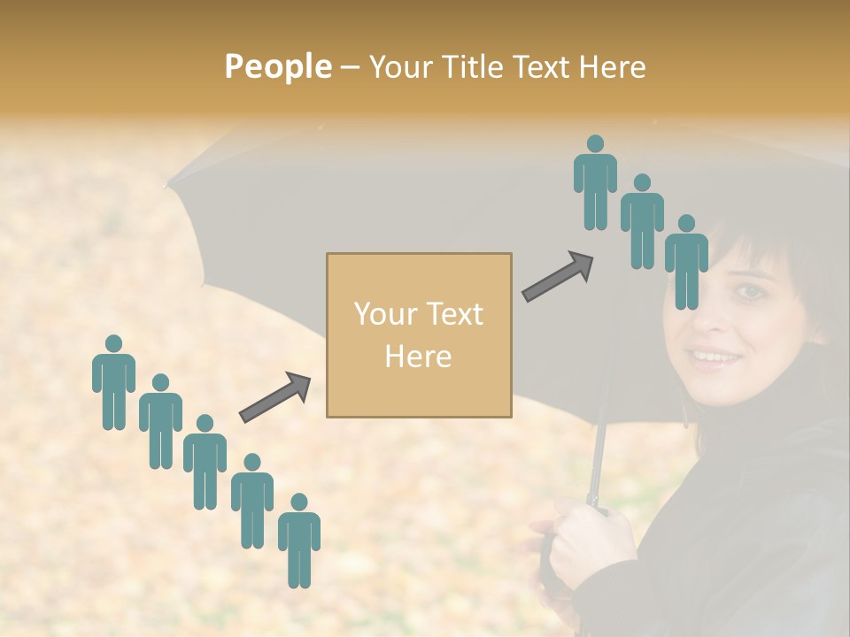 Friendly Caucasian Leaves PowerPoint Template