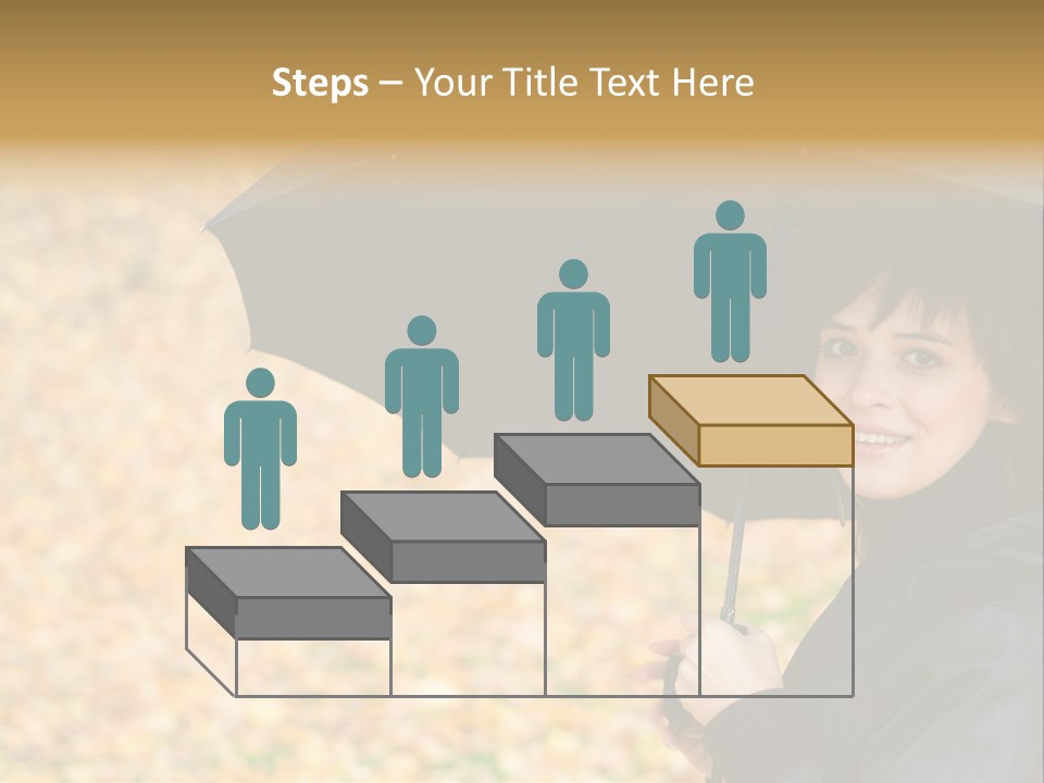 Friendly Caucasian Leaves PowerPoint Template