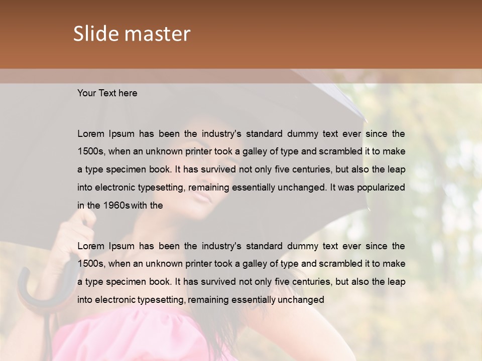 Model Pink Attractive PowerPoint Template