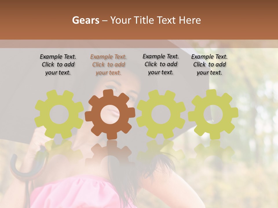 Model Pink Attractive PowerPoint Template