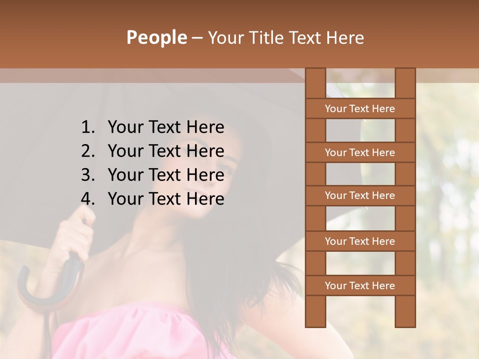 Model Pink Attractive PowerPoint Template