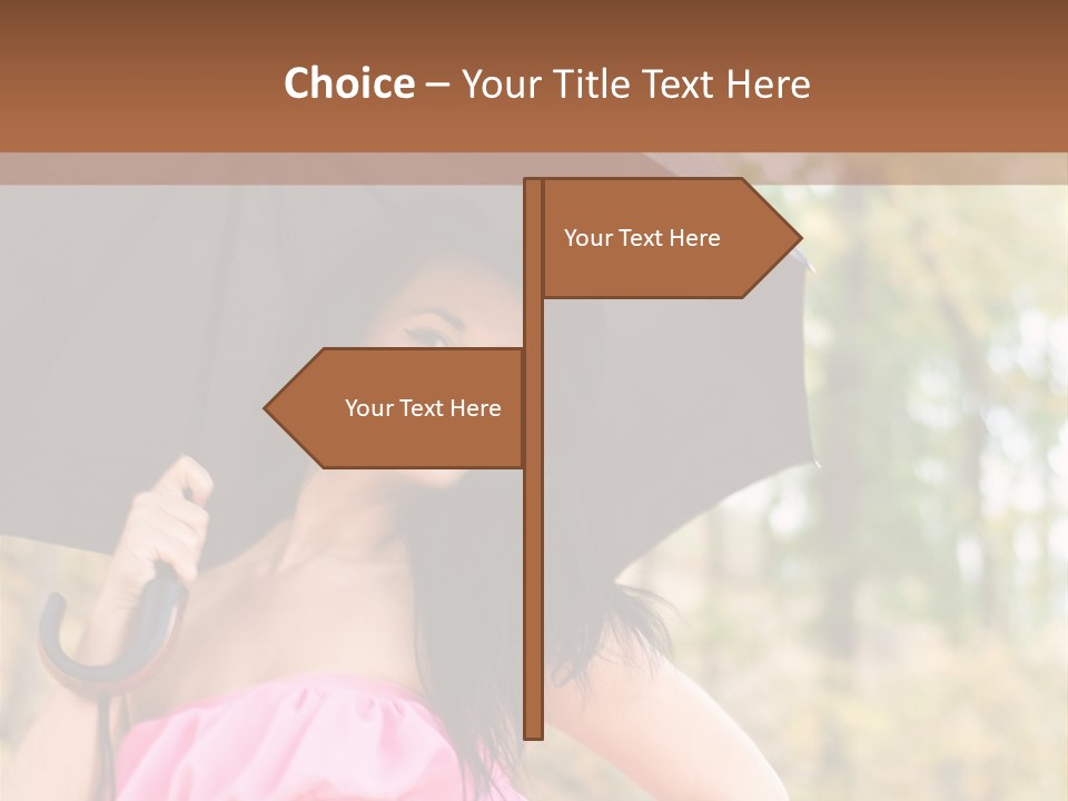 Model Pink Attractive PowerPoint Template