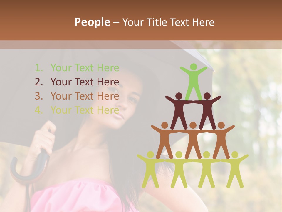 Model Pink Attractive PowerPoint Template