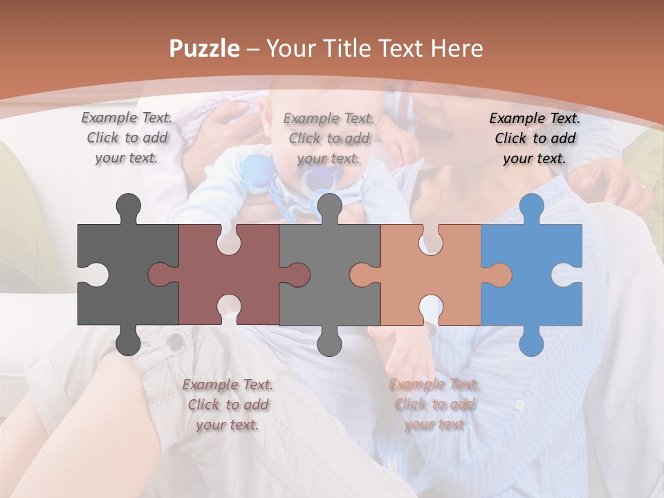 Interior Smile Caucasian PowerPoint Template