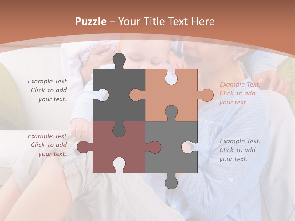 Interior Smile Caucasian PowerPoint Template