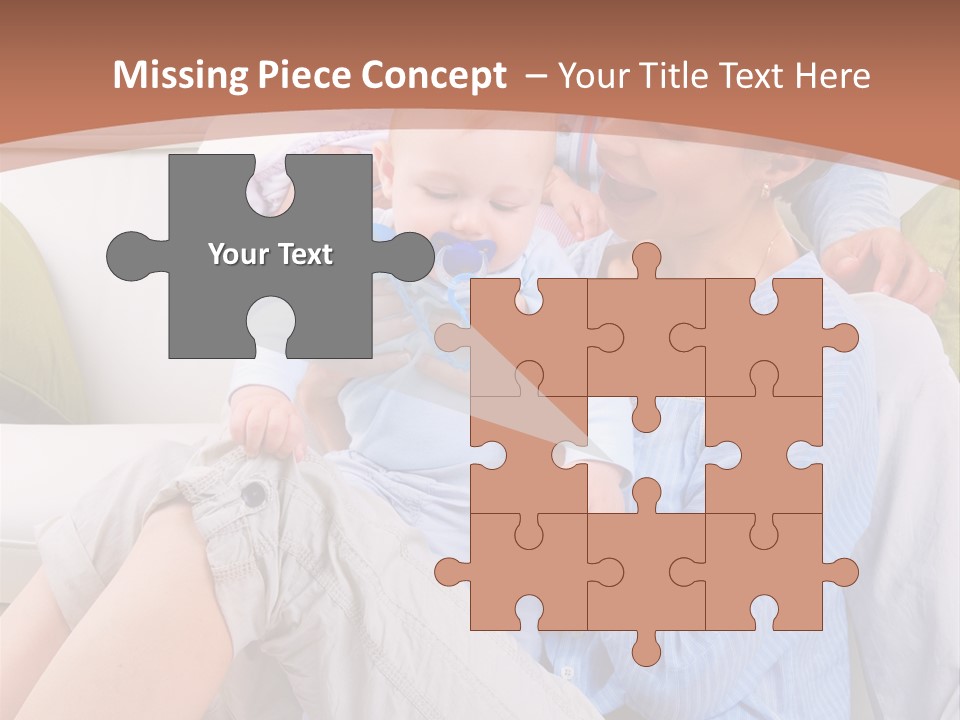 Interior Smile Caucasian PowerPoint Template