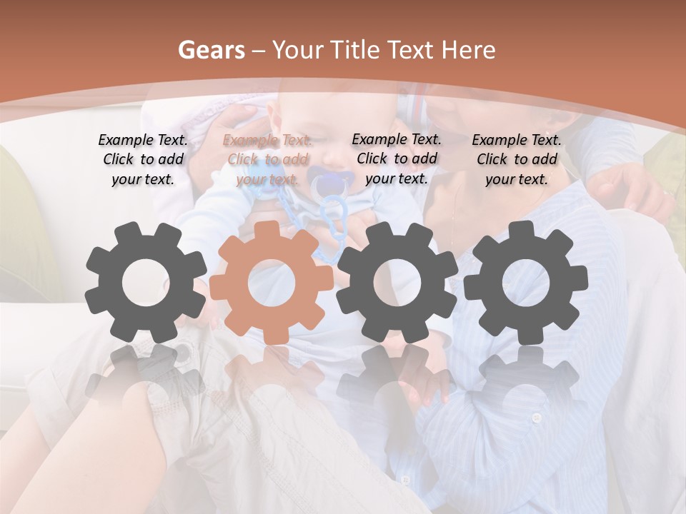 Interior Smile Caucasian PowerPoint Template