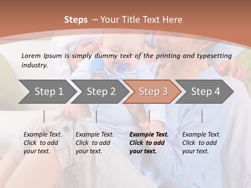Interior Smile Caucasian PowerPoint Template