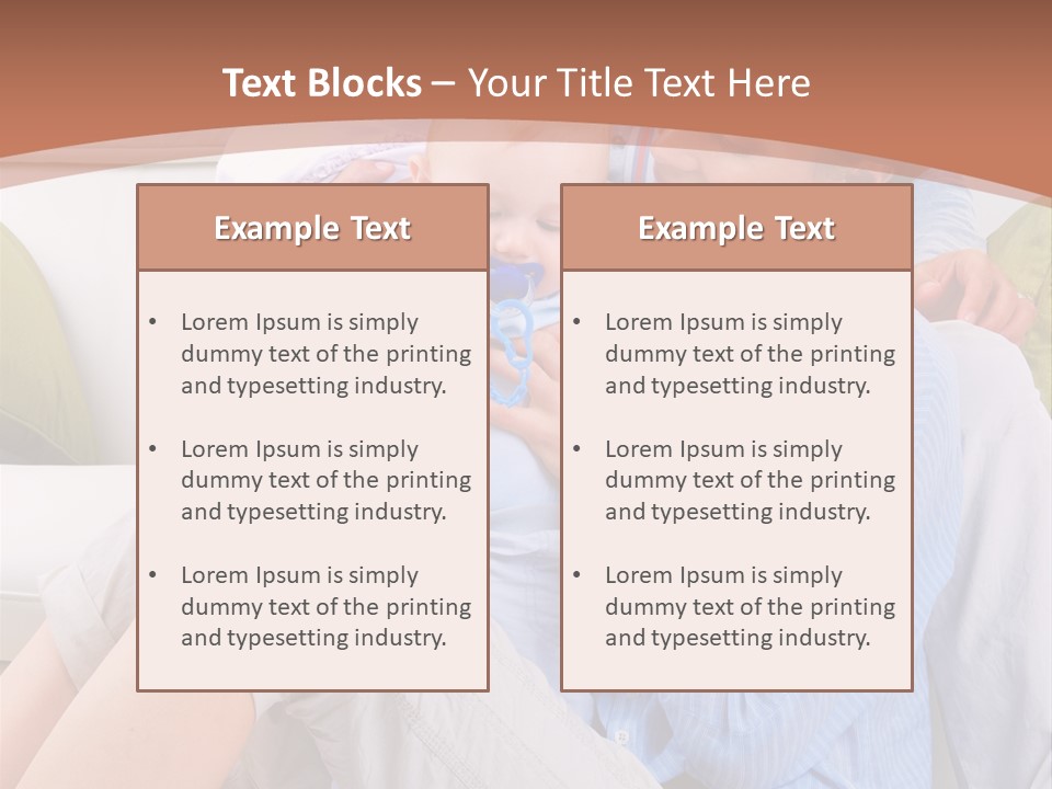 Interior Smile Caucasian PowerPoint Template