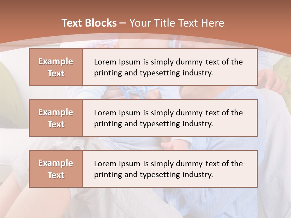 Interior Smile Caucasian PowerPoint Template