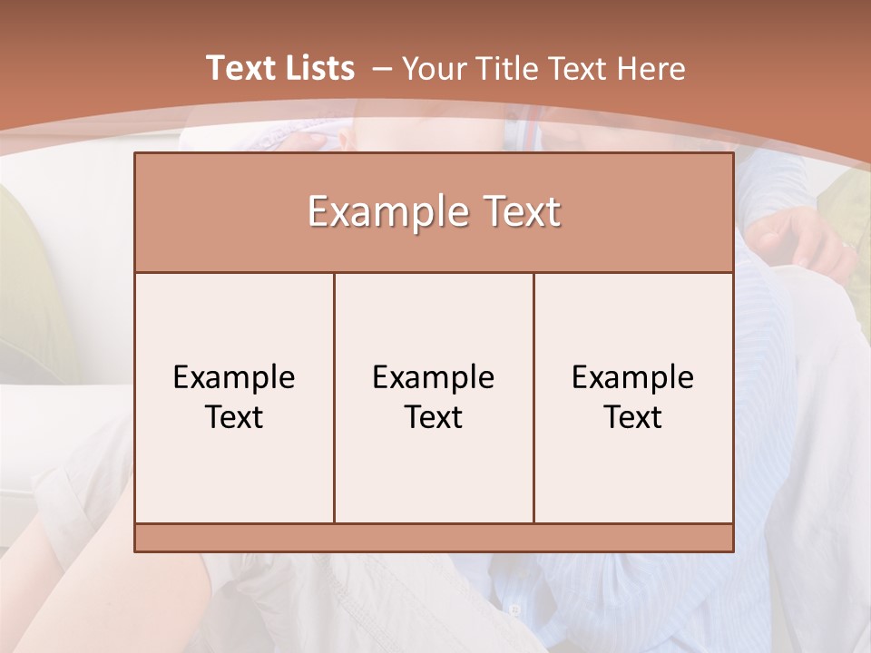 Interior Smile Caucasian PowerPoint Template