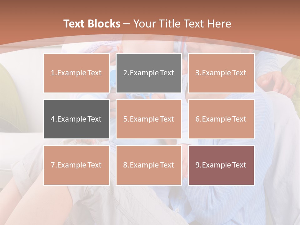 Interior Smile Caucasian PowerPoint Template