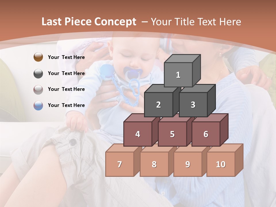 Interior Smile Caucasian PowerPoint Template