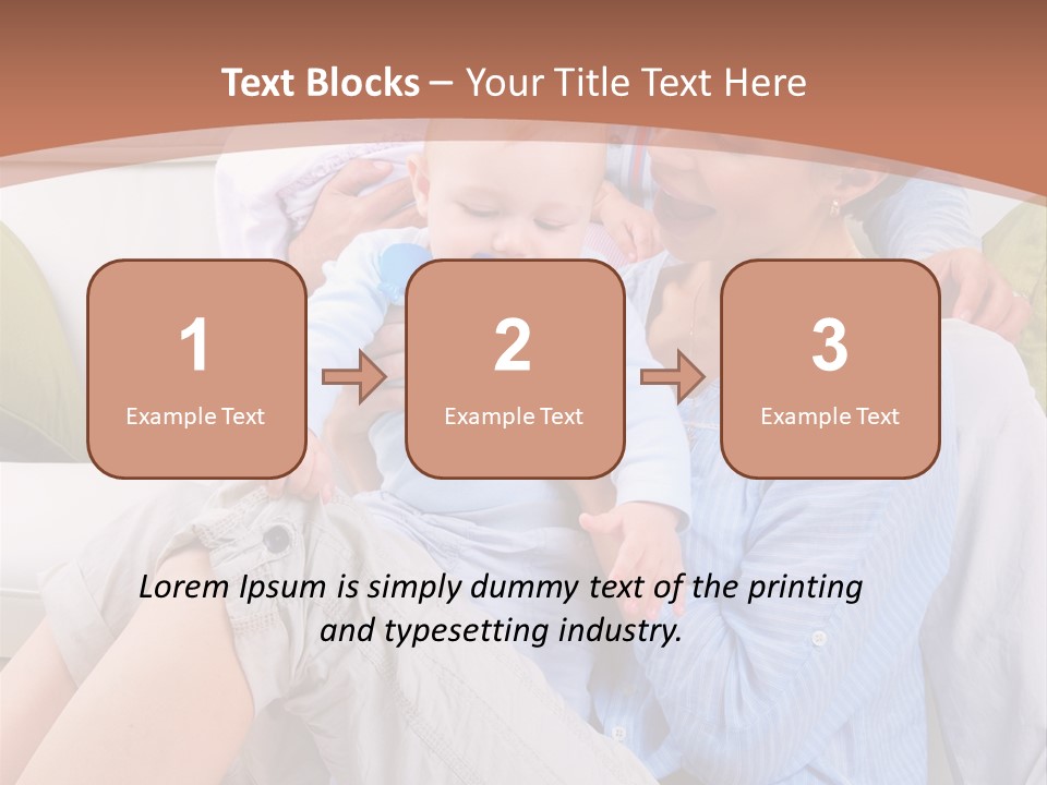 Interior Smile Caucasian PowerPoint Template