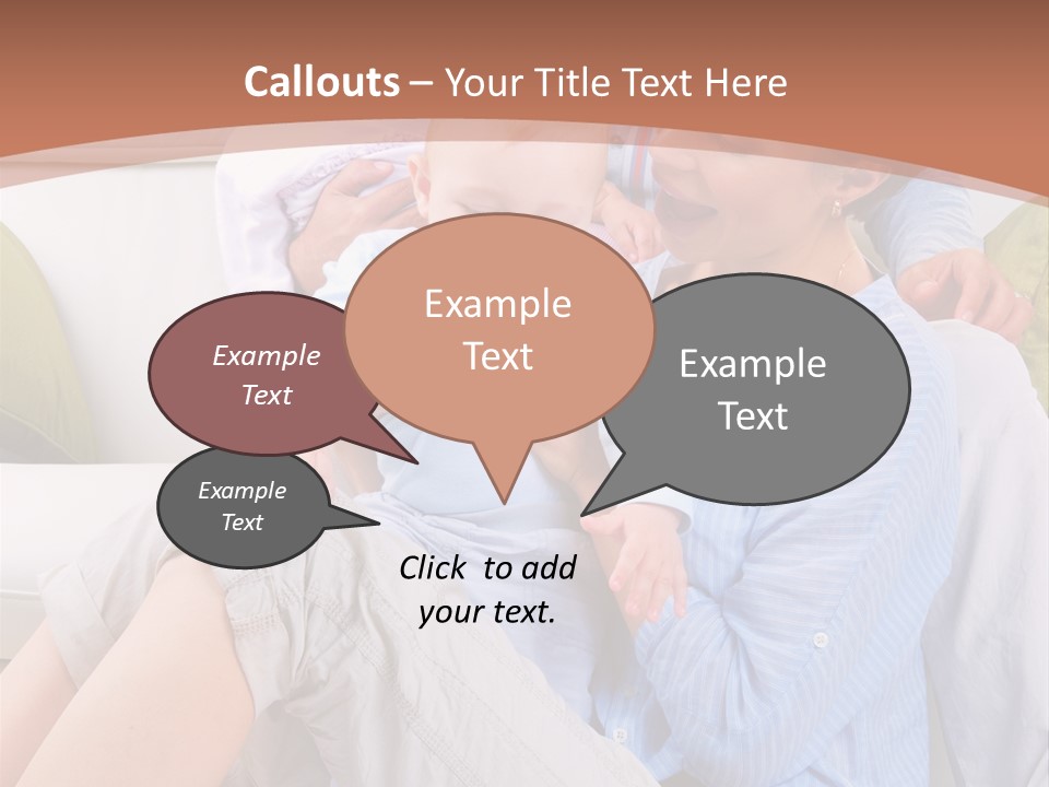 Interior Smile Caucasian PowerPoint Template