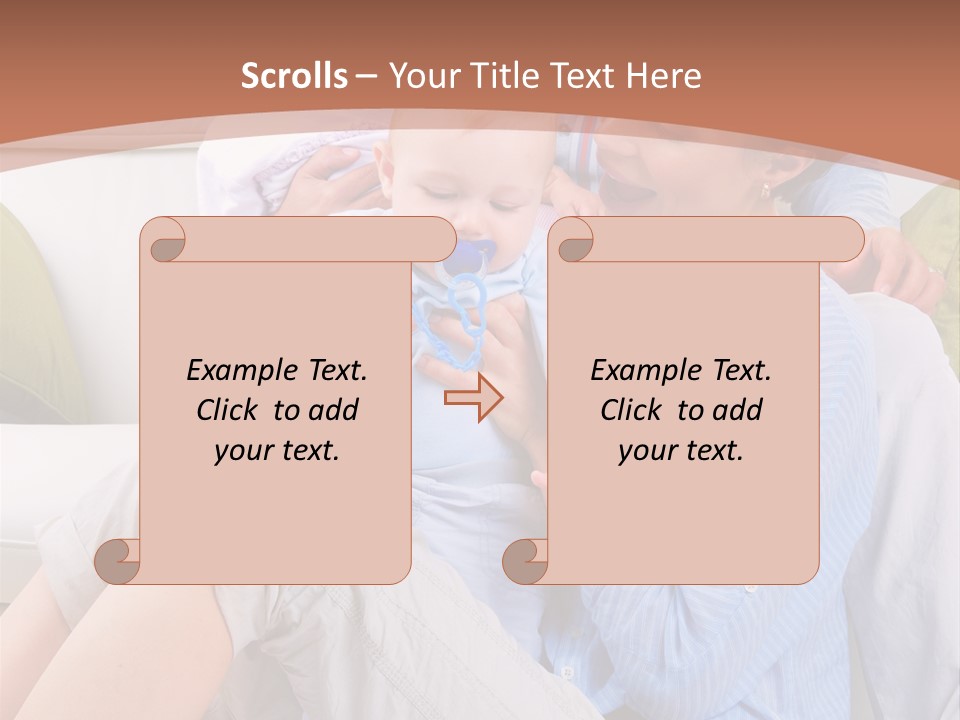 Interior Smile Caucasian PowerPoint Template