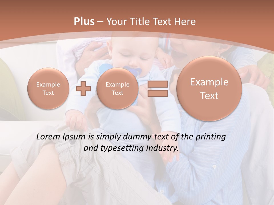 Interior Smile Caucasian PowerPoint Template