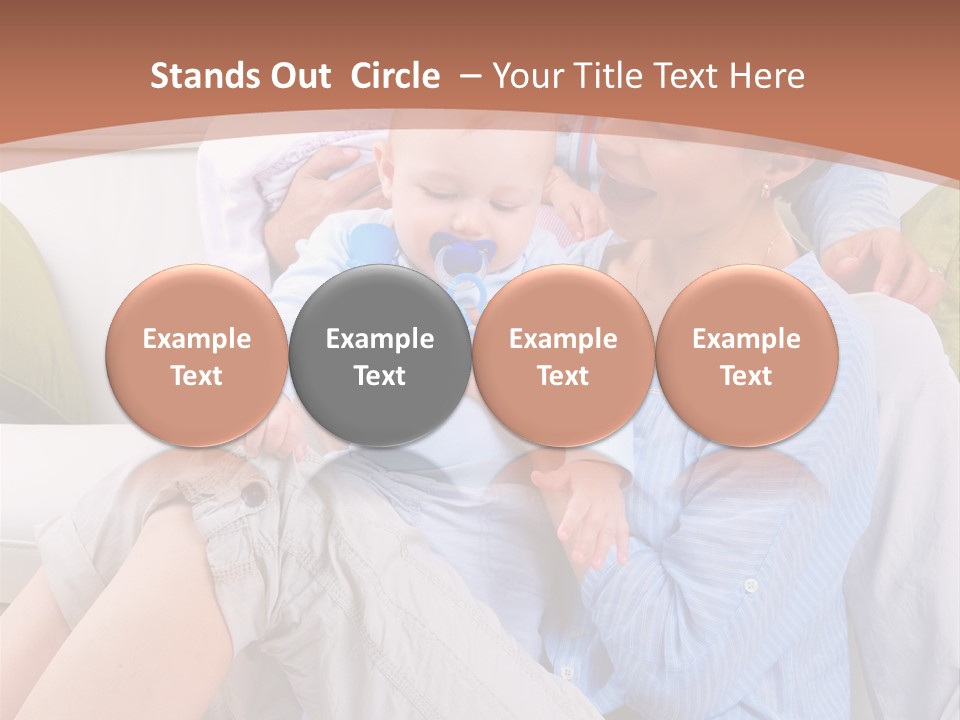 Interior Smile Caucasian PowerPoint Template