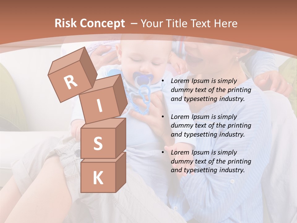 Interior Smile Caucasian PowerPoint Template