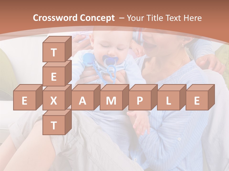 Interior Smile Caucasian PowerPoint Template