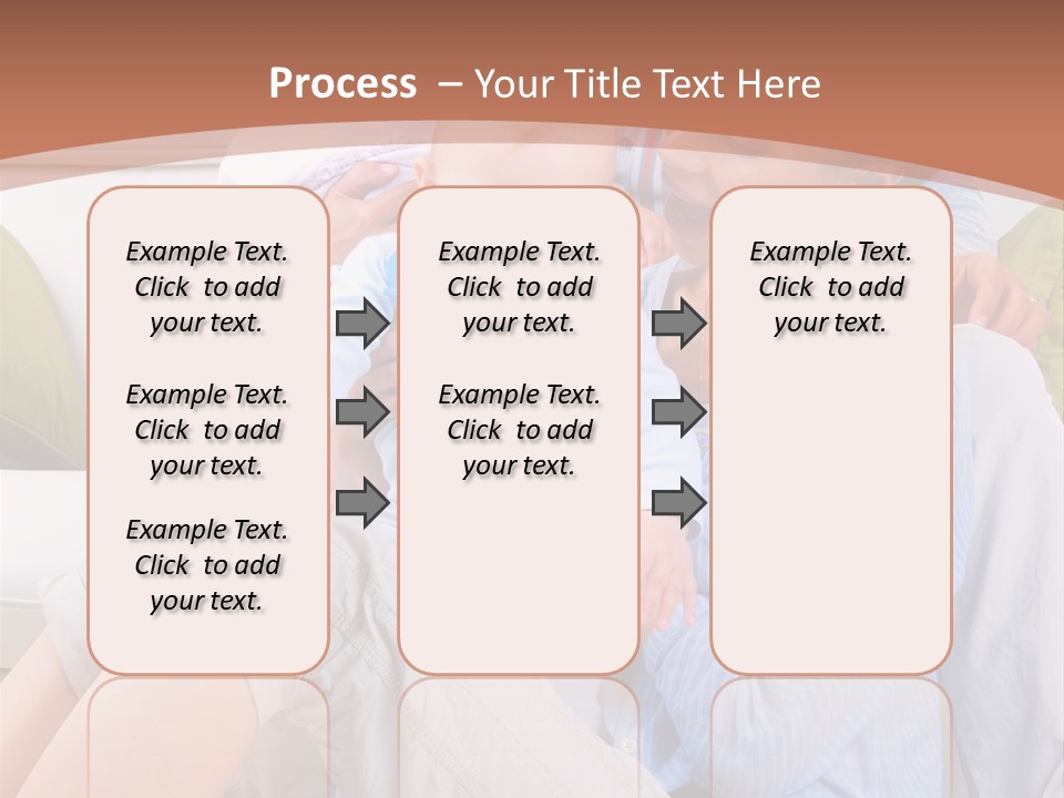 Interior Smile Caucasian PowerPoint Template