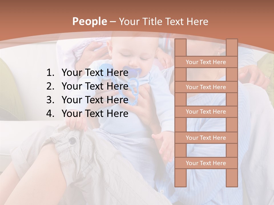 Interior Smile Caucasian PowerPoint Template