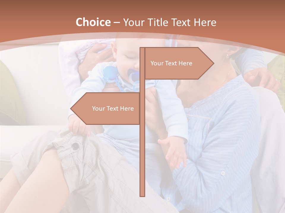 Interior Smile Caucasian PowerPoint Template