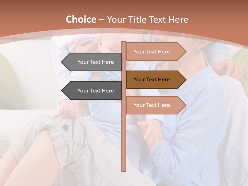 Interior Smile Caucasian PowerPoint Template