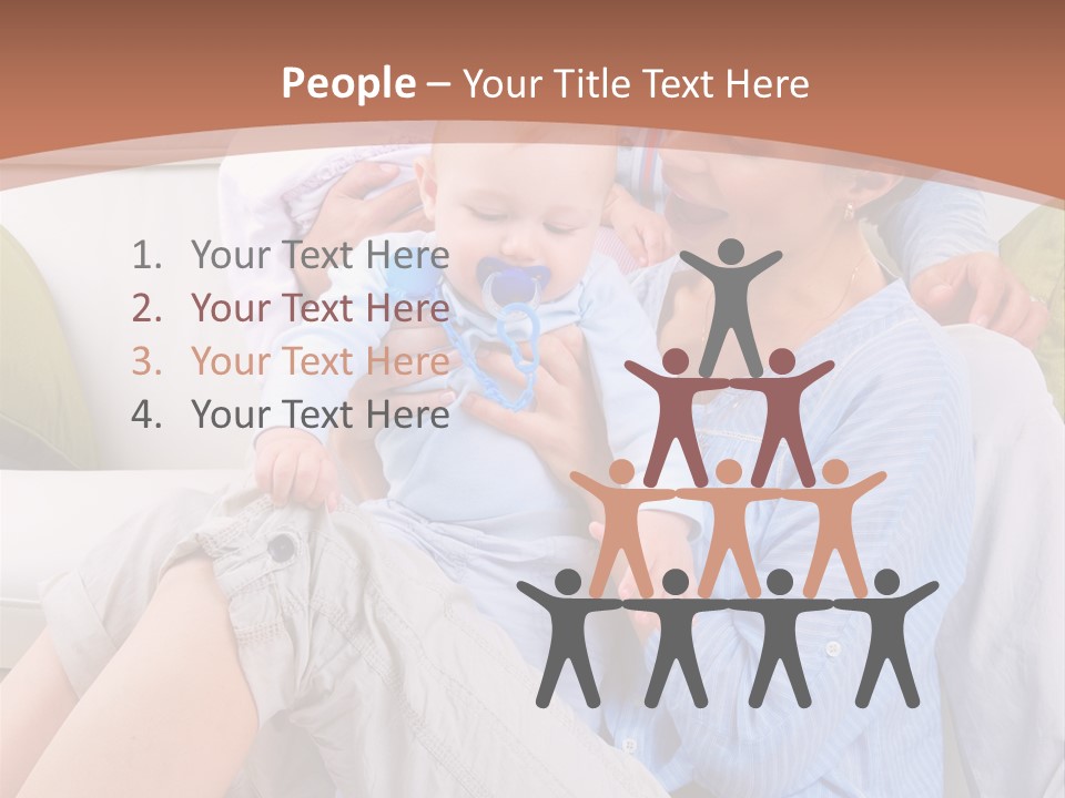 Interior Smile Caucasian PowerPoint Template