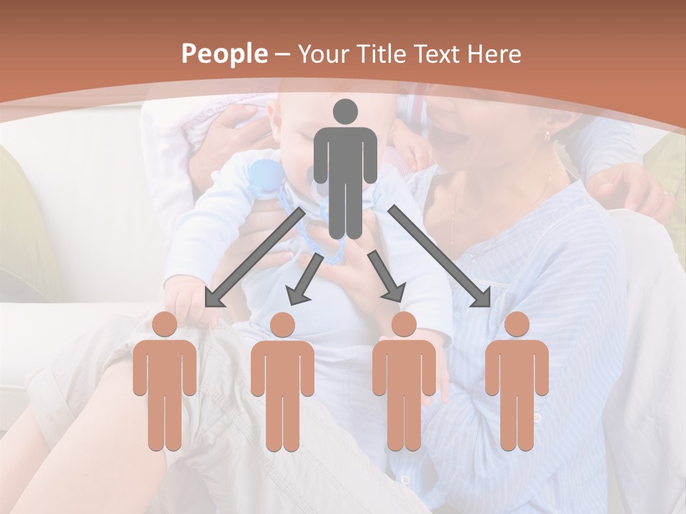 Interior Smile Caucasian PowerPoint Template