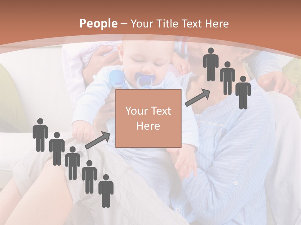 Interior Smile Caucasian PowerPoint Template
