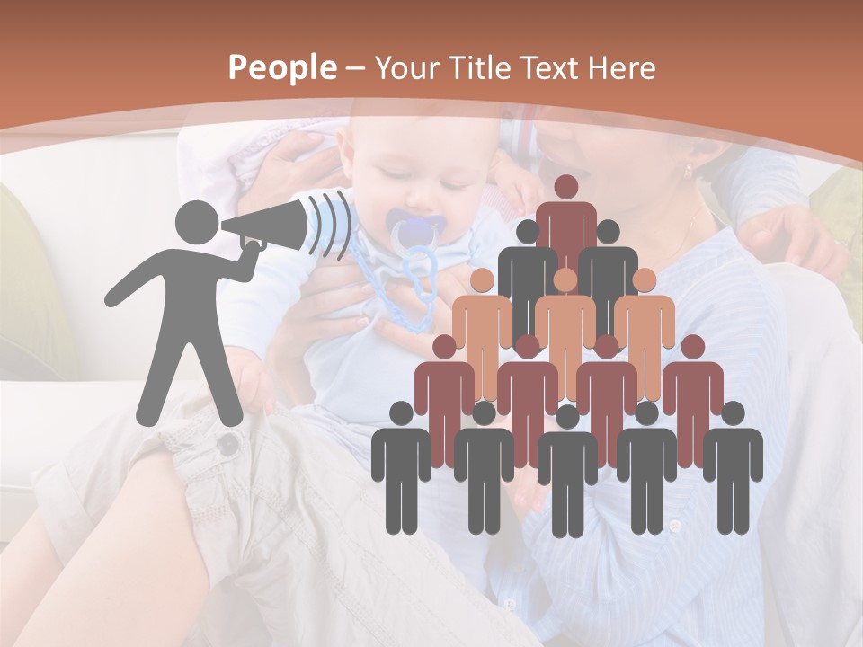 Interior Smile Caucasian PowerPoint Template