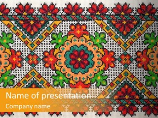 Ornament Material Leaf PowerPoint Template