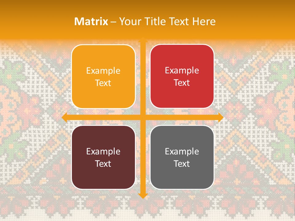 Ornament Material Leaf PowerPoint Template