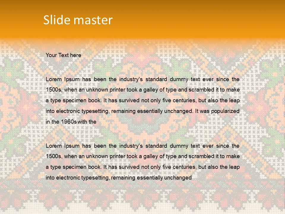 Ornament Material Leaf PowerPoint Template