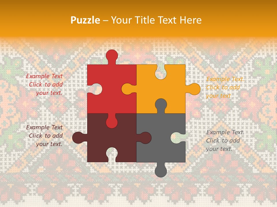 Ornament Material Leaf PowerPoint Template