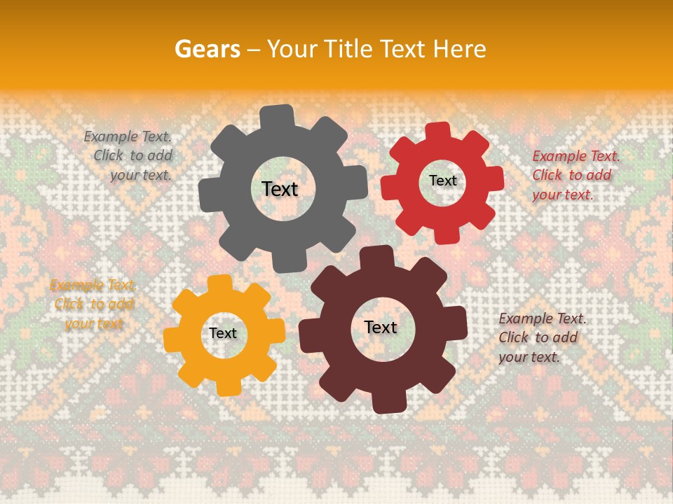 Ornament Material Leaf PowerPoint Template