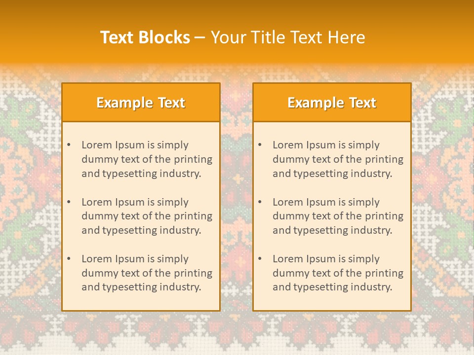 Ornament Material Leaf PowerPoint Template