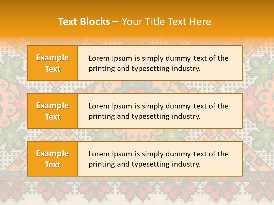 Ornament Material Leaf PowerPoint Template