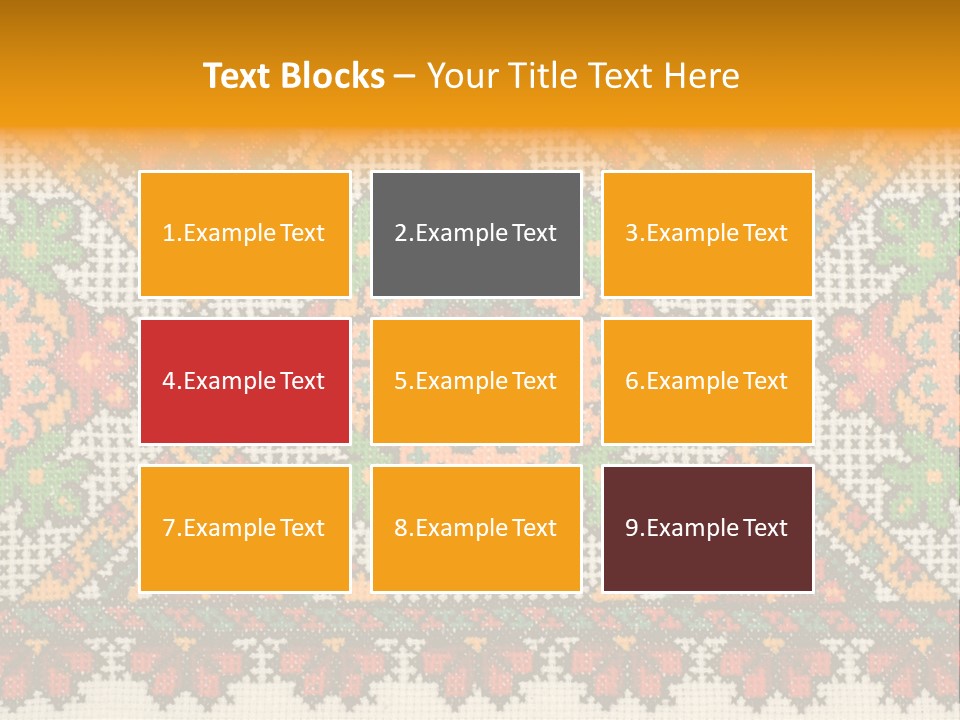 Ornament Material Leaf PowerPoint Template