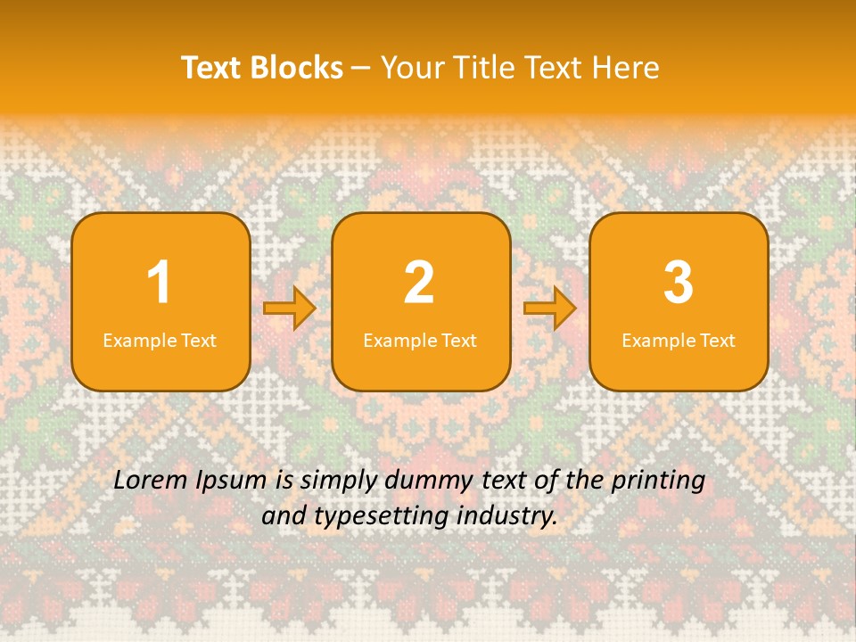 Ornament Material Leaf PowerPoint Template