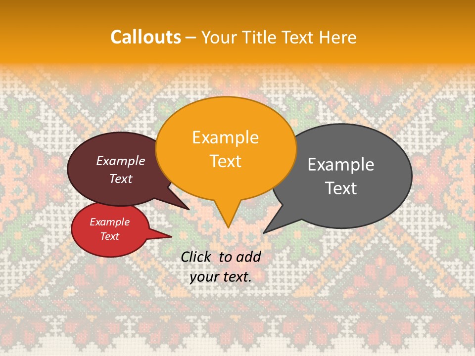 Ornament Material Leaf PowerPoint Template