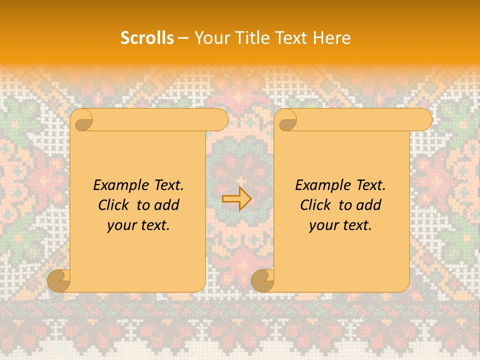 Ornament Material Leaf PowerPoint Template