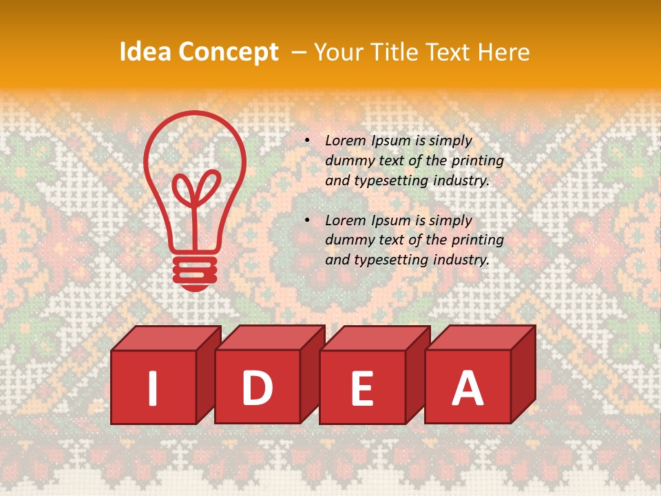 Ornament Material Leaf PowerPoint Template